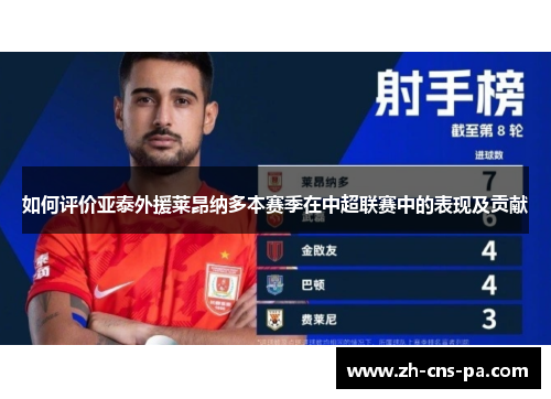 如何评价亚泰外援莱昂纳多本赛季在中超联赛中的表现及贡献